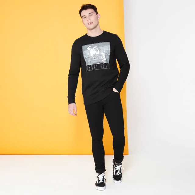 Cartoon Network Spin-Off Johnny Bravo Klassieke Scène trui - Zwart