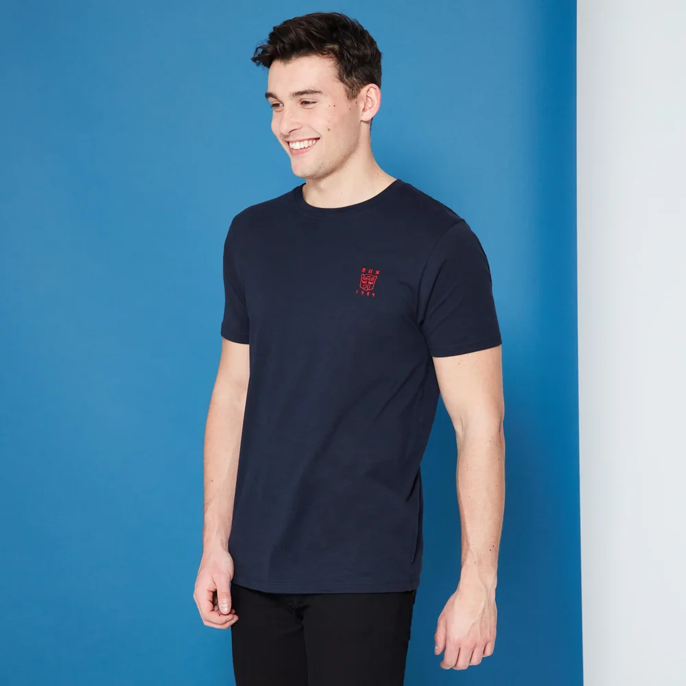 Transformers Autobot Geborduurd Symbool t-shirt - Navy - S Afbeelding 1