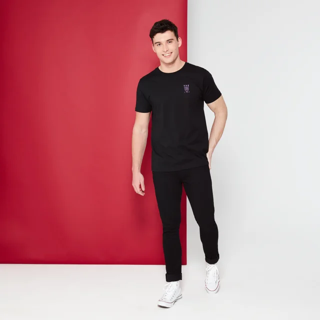 Transformers Decepticon Geborduurd Symbool t-shirt - Zwart