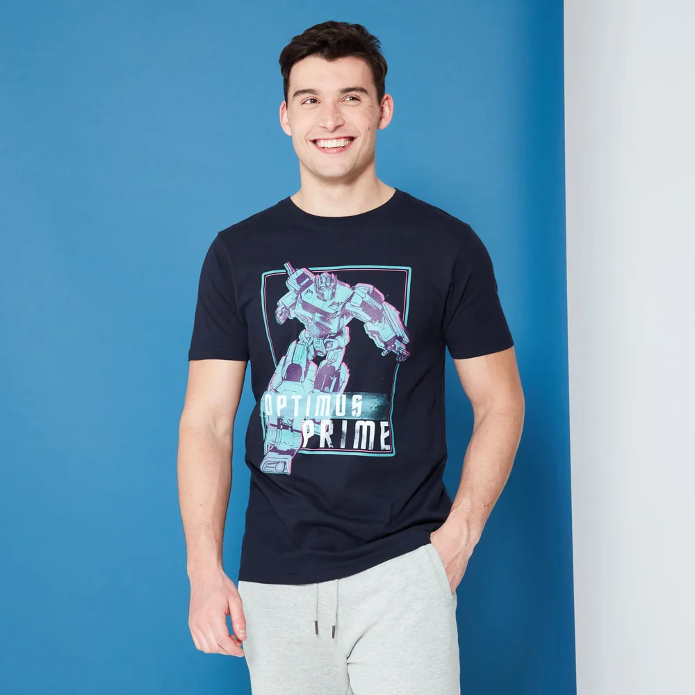 Transformers Optimus Prime Neon t-shirt - Marineblauw - S Afbeelding 1