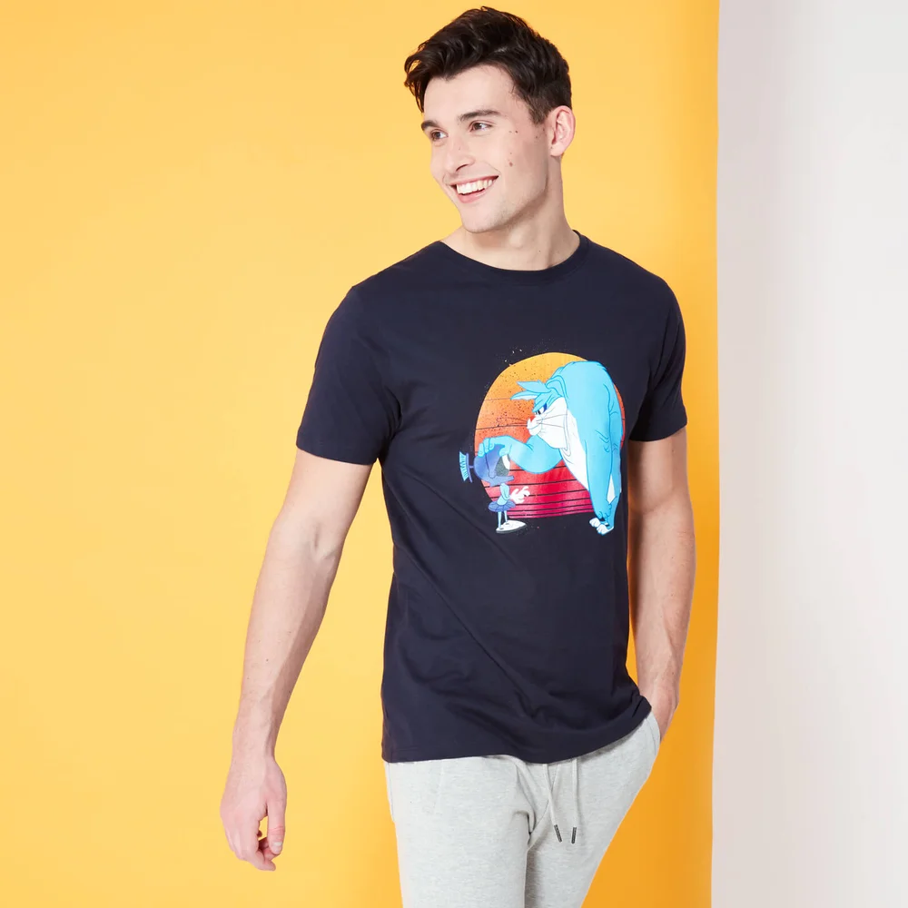 Looney Tunes Kaboom! Bunny Monster t-shirt - Navy - S Afbeelding 1