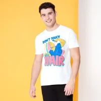 Cartoon Network Spin-Off Johnny Bravo Don't Touch the Hair t-shirt - Wit - undefined undefined