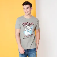Cartoon Network Spin-Off Johnny Bravo Man I'm Pretty t-shirt - Grijs