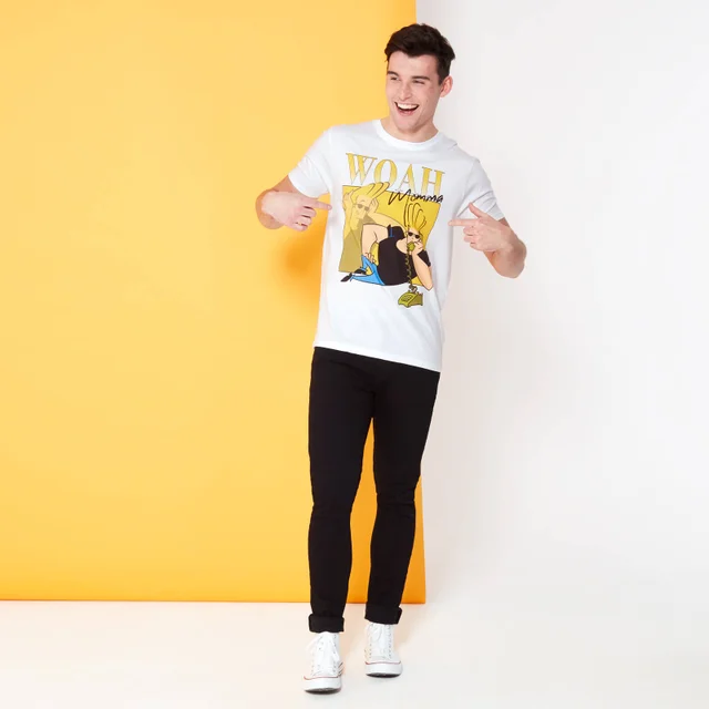 Cartoon Network Spin-Off Johnny Bravo 90s Photoshoot t-shirt - Wit