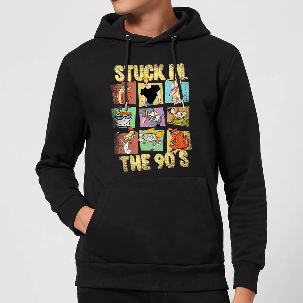 Cartoon Network Stuck In The 90s Hoodie - Black - S Afbeelding 1