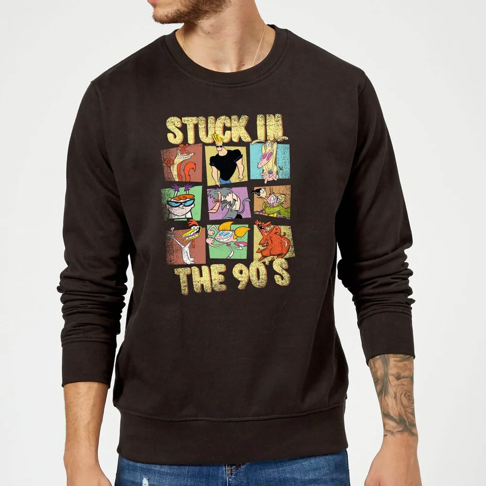Cartoon Network Stuck In The 90s Sweatshirt - Black - S Afbeelding 1