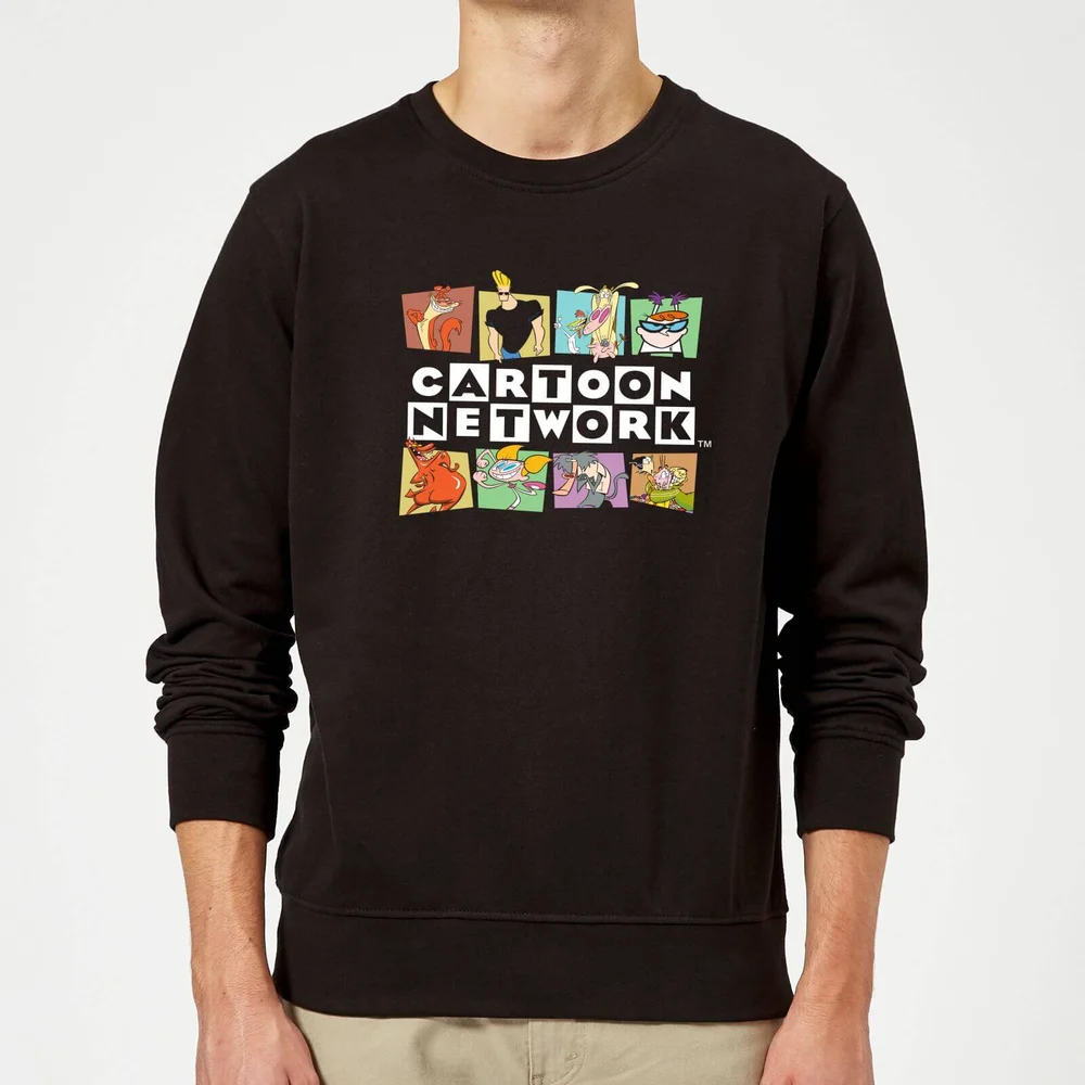 Cartoon Network Logo Characters Sweatshirt - Black - S Afbeelding 1