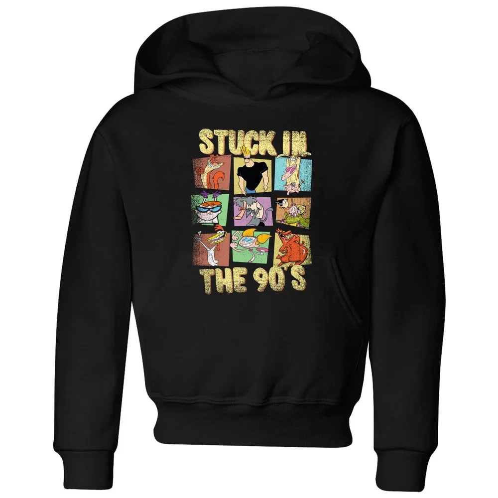 Cartoon Network Stuck In The 90s Kids' Hoodie - Black - 98/104 (3-4 jaar) Afbeelding 1