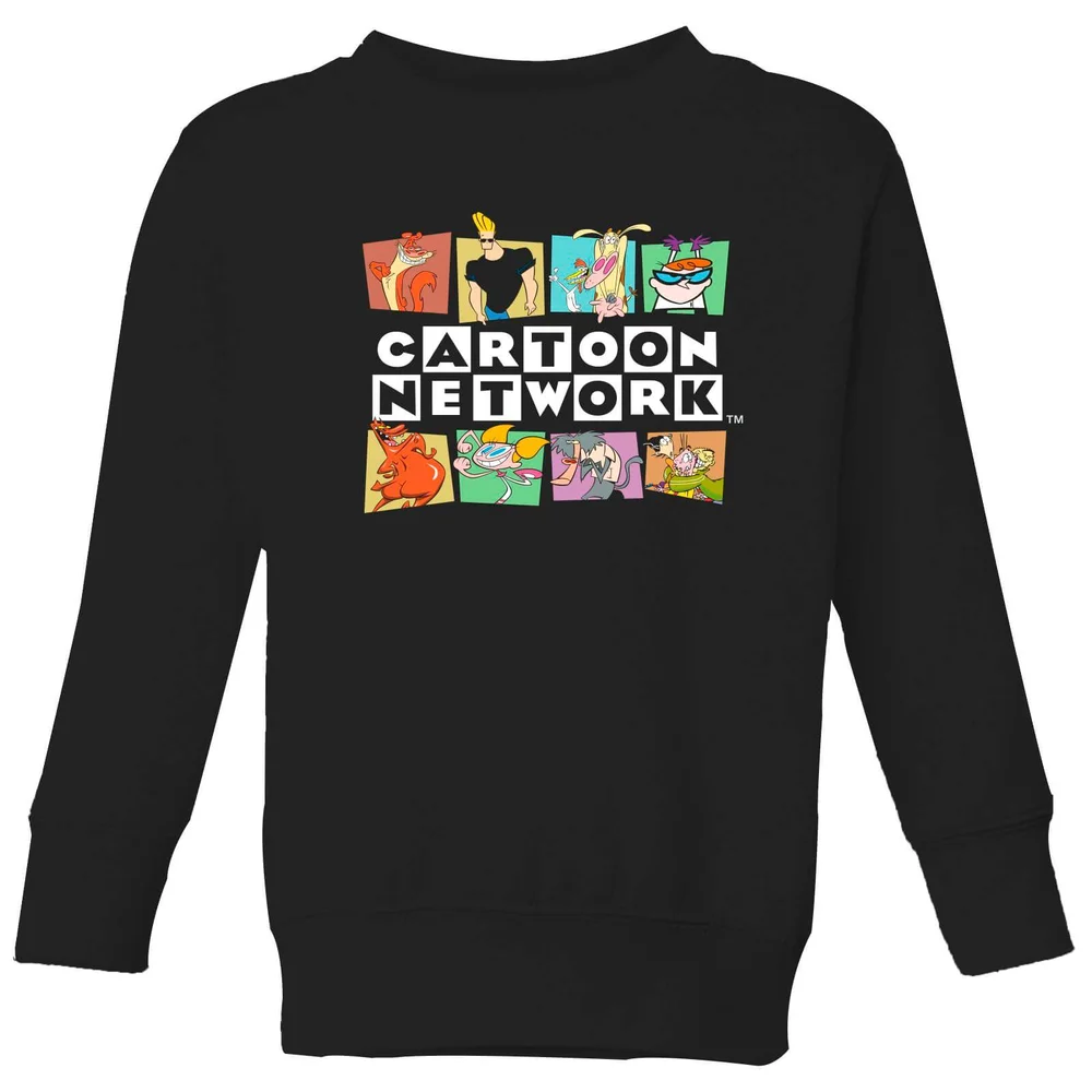 Cartoon Network Logo Characters Kids' Sweatshirt - Black - 98/104 (3-4 jaar) Afbeelding 1