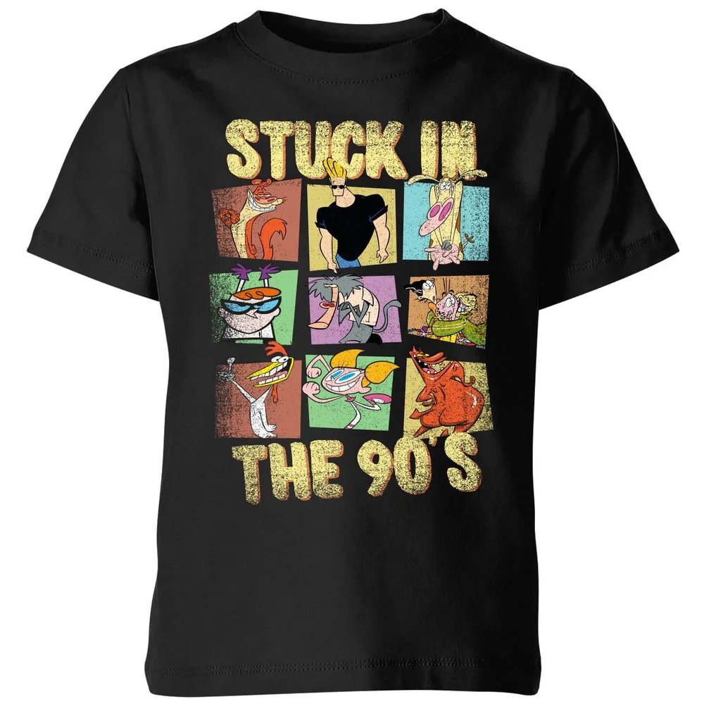 Cartoon Network Stuck In The 90s Kids' T-Shirt - Black - 98/104 (3-4 jaar) Afbeelding 1