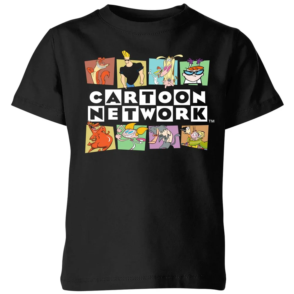 Cartoon Network Logo Characters Kids' T-Shirt - Black - 98/104 (3-4 jaar) Afbeelding 1