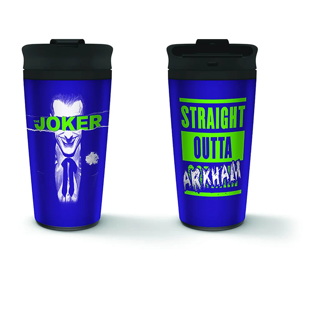 Joker (Arkham) Metal Travel Mug Afbeelding 1