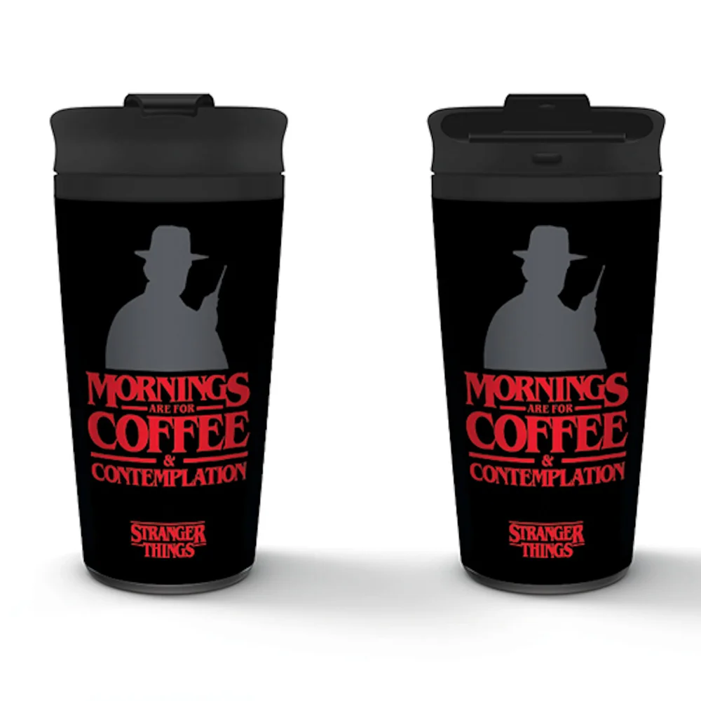 Stranger Things (Contemplation) Metal Travel Mug Afbeelding 1