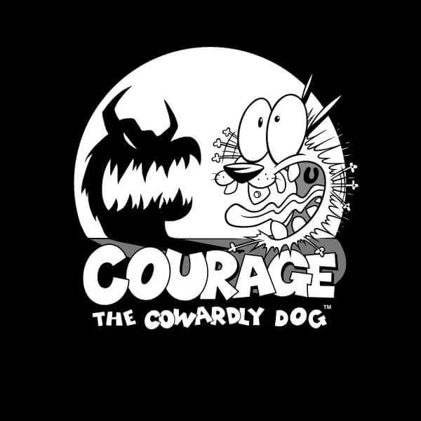 Courage The Cowardly Dog Spotlight Sweatshirt - Black