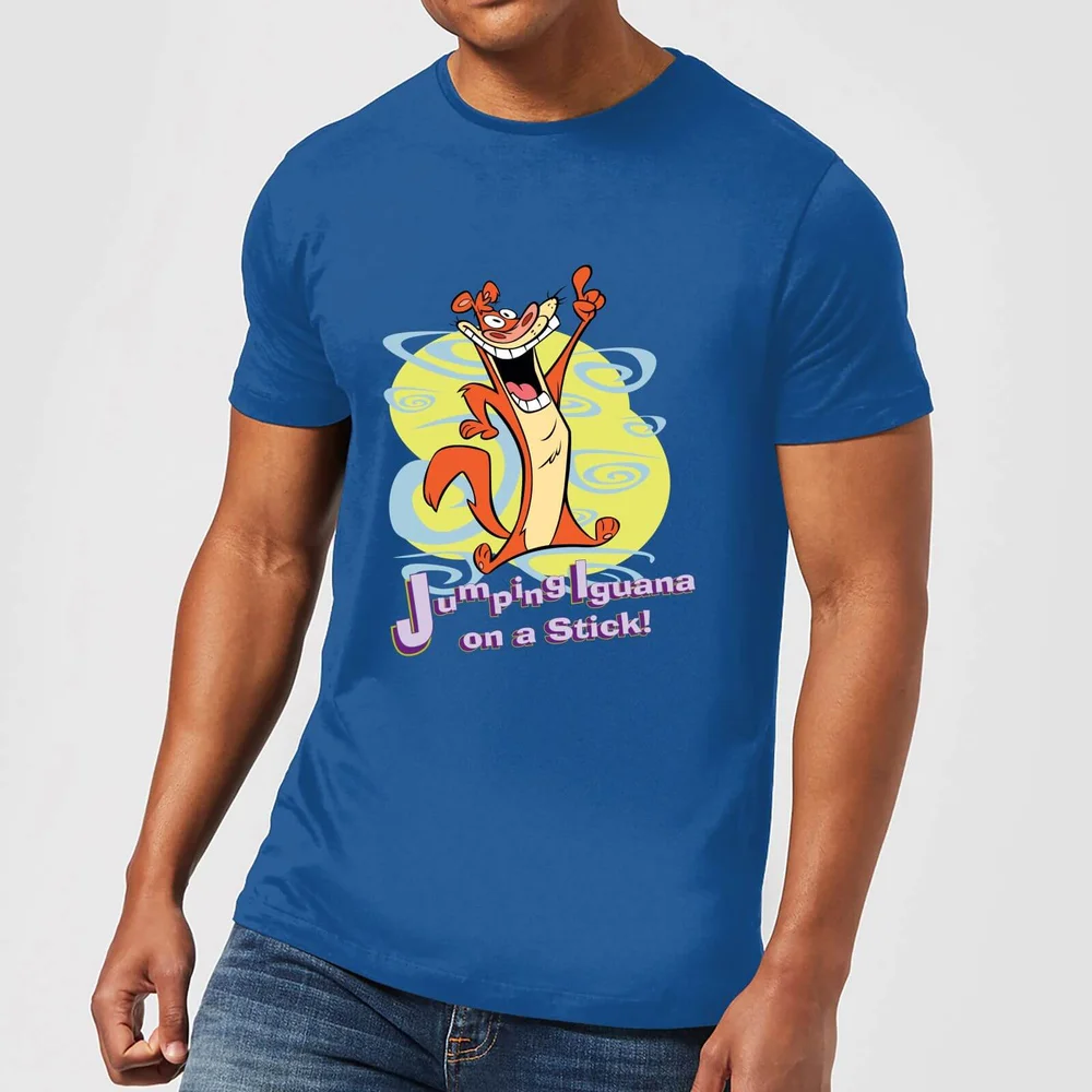 I Am Weasel Jumping Iguana On A Stick Men's T-Shirt - Royal Blue - S Afbeelding 1