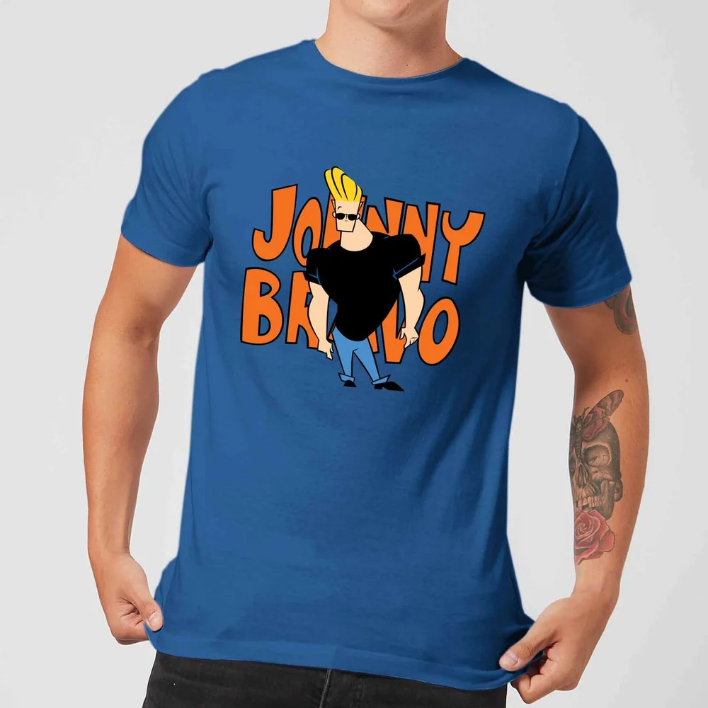 Johnny Bravo Pose Men's T-Shirt - Royal Blue - S Afbeelding 1