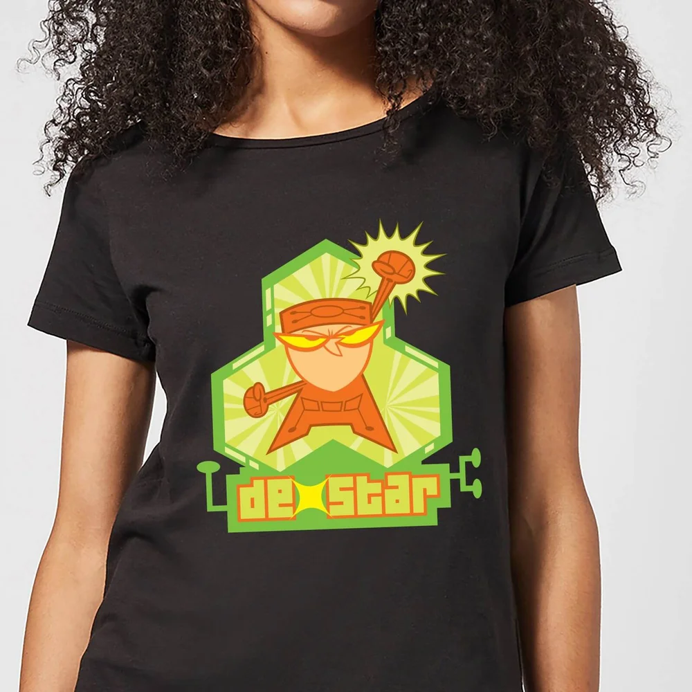 Dexters Lab DexStar Hero Women's T-Shirt - Black - XS Afbeelding 1