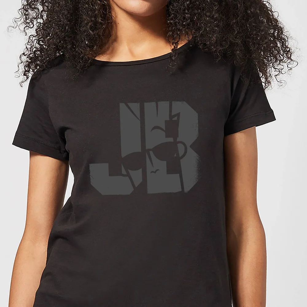 Johnny Bravo JB Sillhouette Women's T-Shirt - Black - S Afbeelding 1