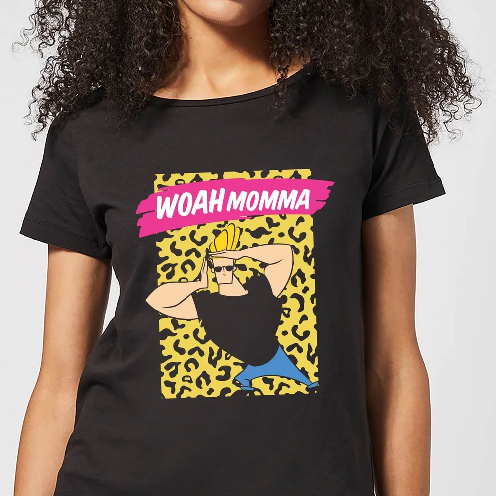 Johnny Bravo Woah Momma Women's T-Shirt - Black - S Afbeelding 1
