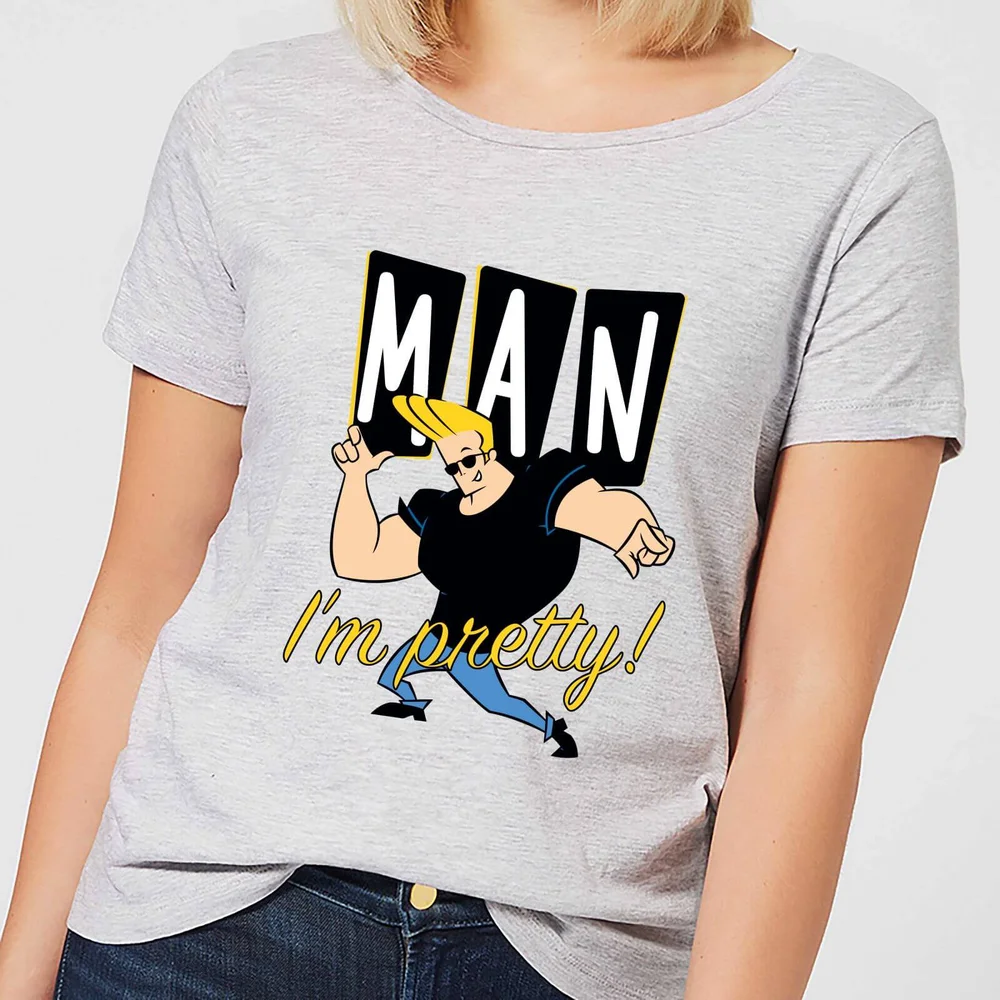 Johnny Bravo Man I'm Pretty Women's T-Shirt - Grey - XS Afbeelding 1
