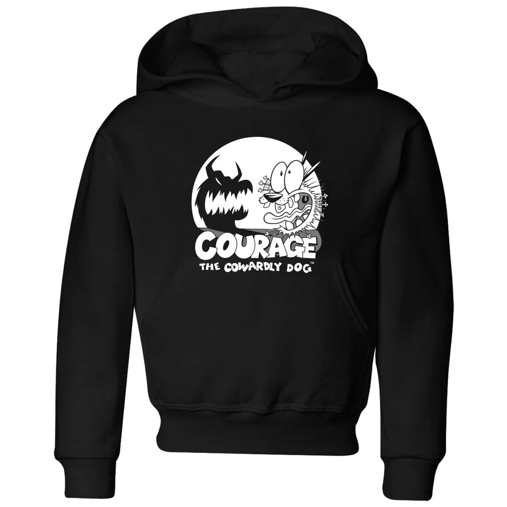 Courage The Cowardly Dog Spotlight Kids' Hoodie - Black - 98/104 (3-4 jaar) Afbeelding 1