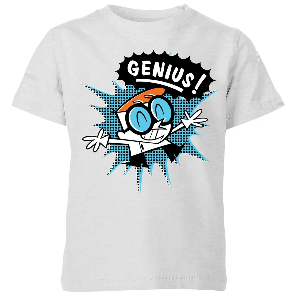 Dexters Lab Genius Kids' T-Shirt - Grey - 98/104 (3-4 jaar) Afbeelding 1