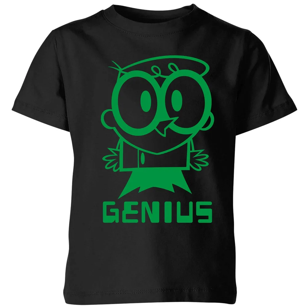Dexters Lab Green Genius Kids' T-Shirt - Black - 98/104 (3-4 jaar) Afbeelding 1