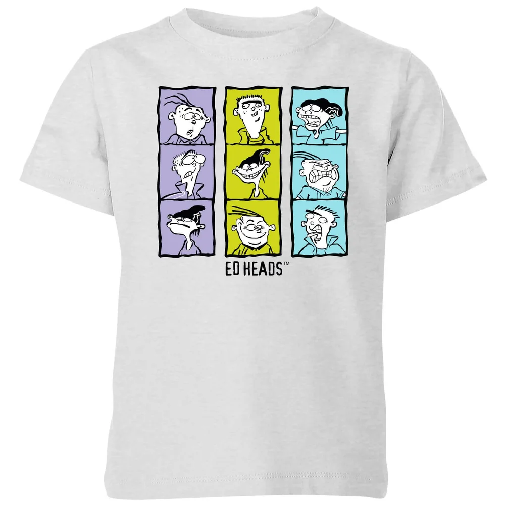 Ed, Edd n Eddy Heads Kids' T-Shirt - Grey - 98/104 (3-4 jaar) Afbeelding 1