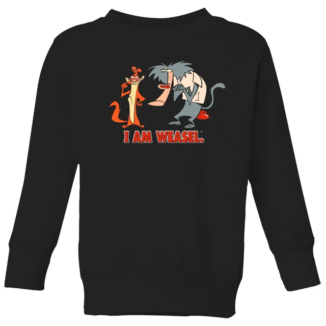 I Am Weasel Characters Kids' Sweatshirt - Black