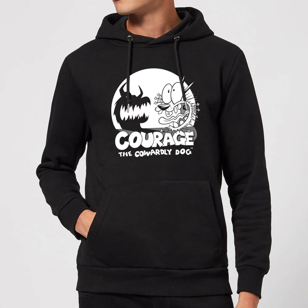 Courage The Cowardly Dog Spotlight Hoodie - Black - S Afbeelding 1