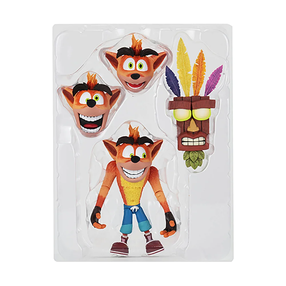 NECA Crash Bandicoot - 7" Scale Action Figure- Ultra Deluxe Crash Afbeelding 1