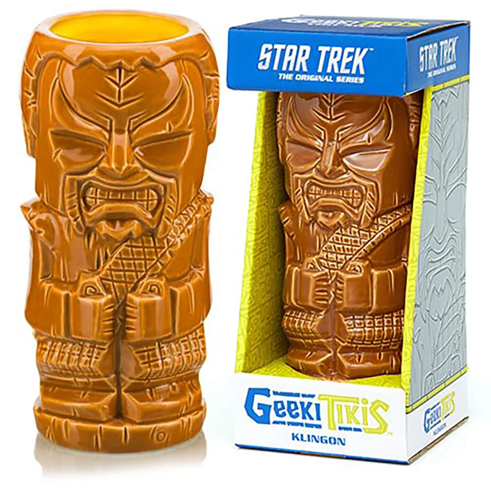 Beeline Creative Star Trek: TOS Klingon 16 oz. Geeki Tikis Mug Afbeelding 1