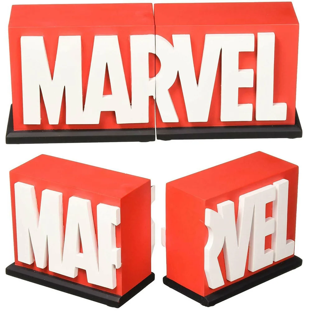 Gentle Giant Marvel Logo Bookends - 11cm Afbeelding 1