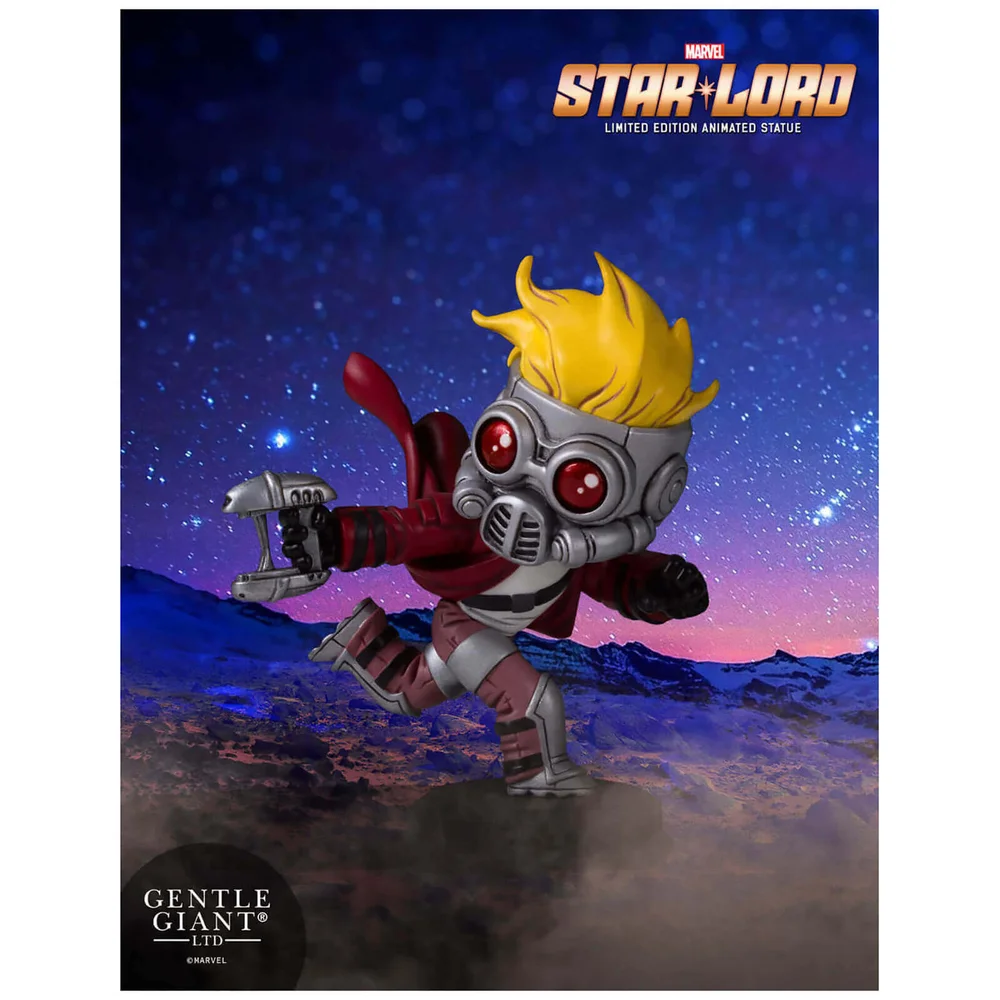 Gentle Giant Marvel Guardians of the Galaxy Star-Lord Animated Statue - 10cm Afbeelding 1