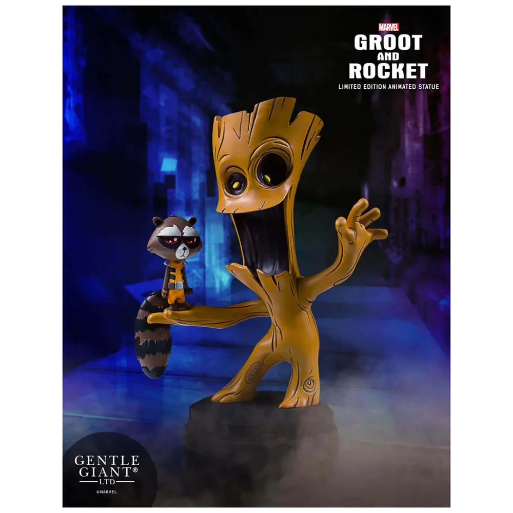 Gentle Giant Marvel Guardians of the Galaxy Marvel geanimeerde stijl groot & rocket raccoon Beeld - 10cm Afbeelding 1