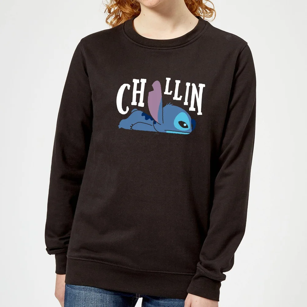 Disney Lilo & Stitch Chillin dames trui - Zwart - XS Afbeelding 1