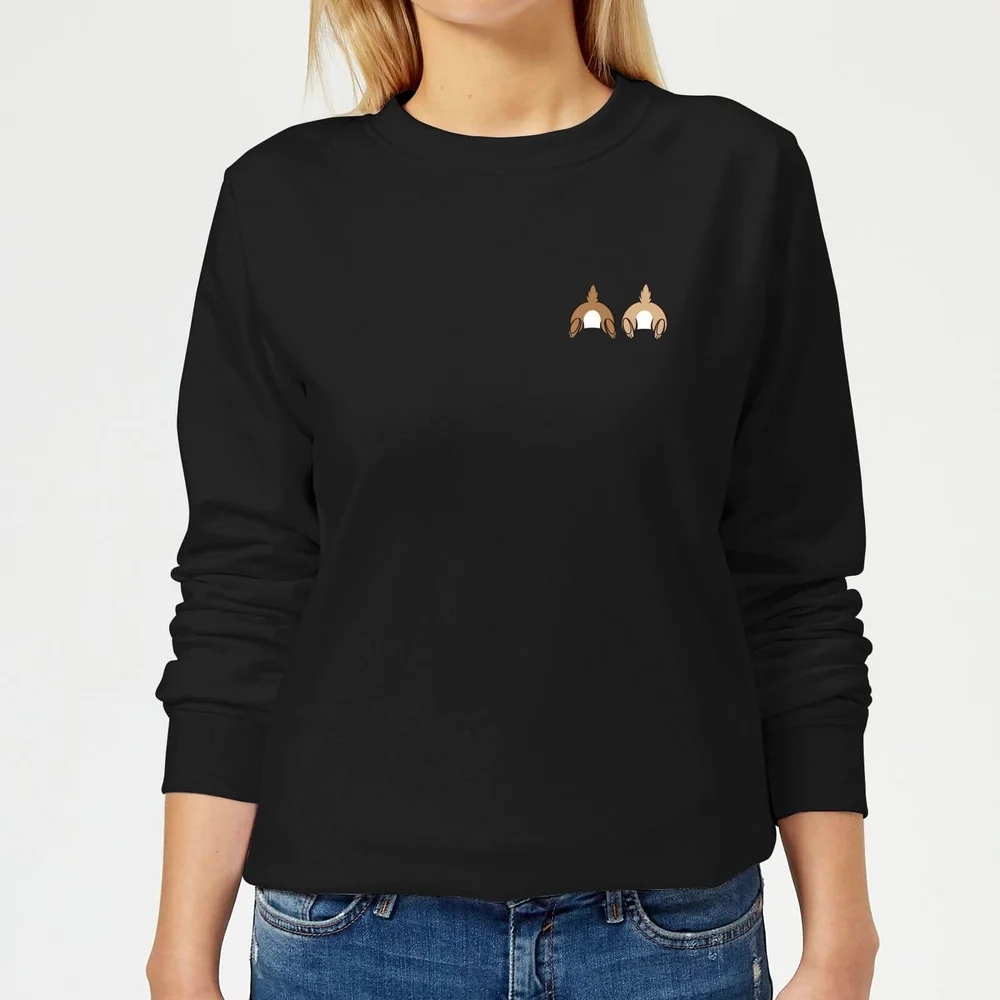 Disney Knabbel en Babbel Backside dames trui - Zwart - XS Afbeelding 1