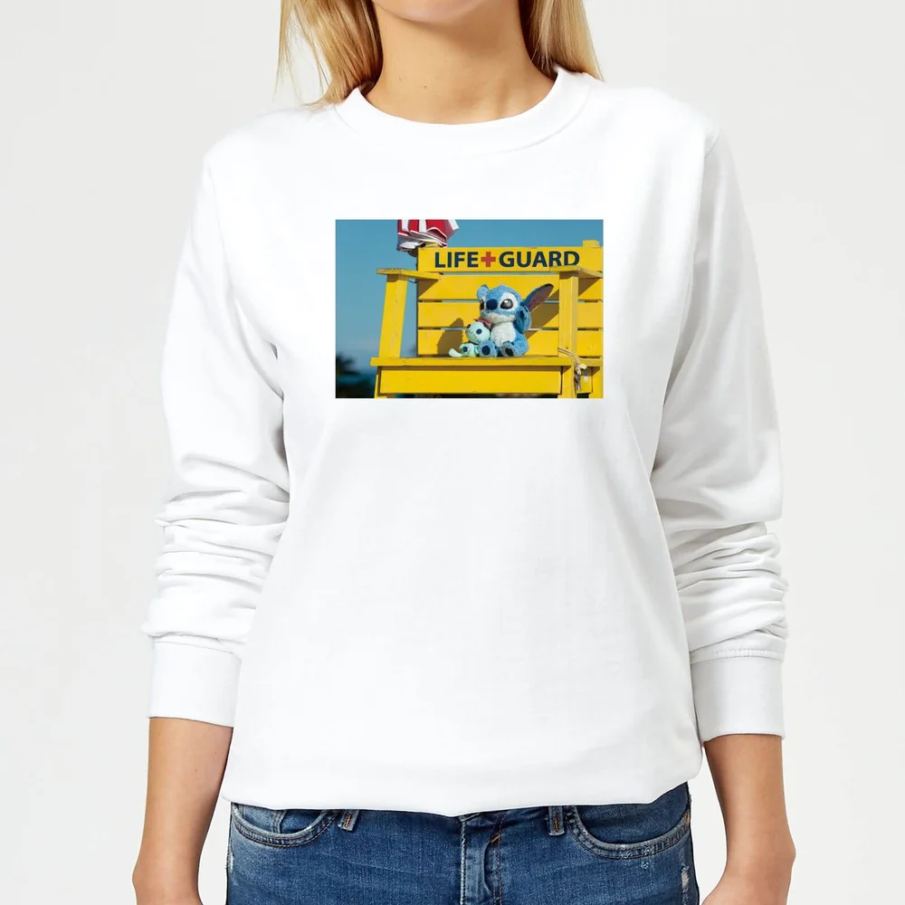 Disney Lilo & Stitch Life Guard dames trui - Wit - XS Afbeelding 1