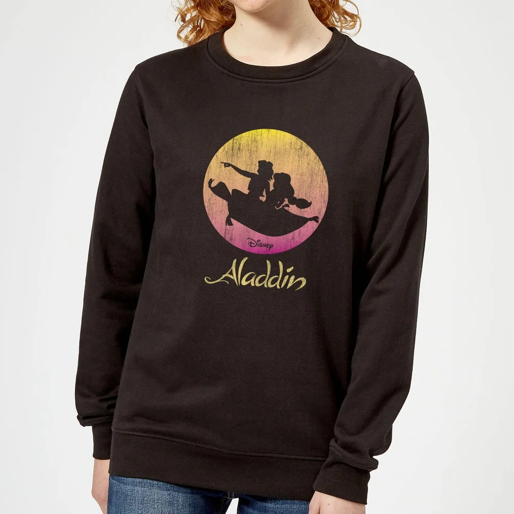 Disney Aladdin Flying Sunset dames trui - Zwart - XS Afbeelding 1