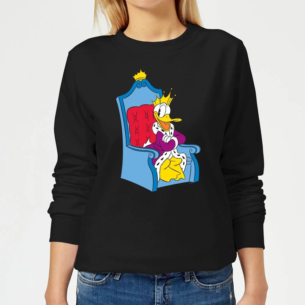 Disney Donald Duck Koning dames trui - Zwart - XS Afbeelding 1