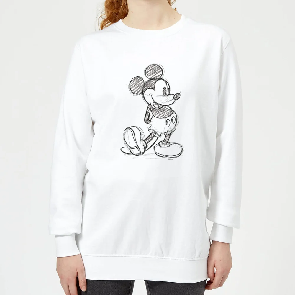 Disney Mickey Mouse Sketch dames trui - Wit - XS Afbeelding 1