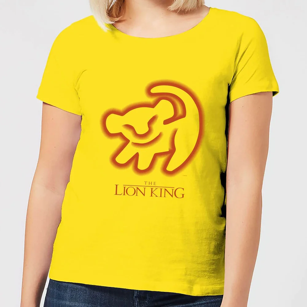 Disney Lion King Cave Drawing dames t-shirt - Geel - S Afbeelding 1