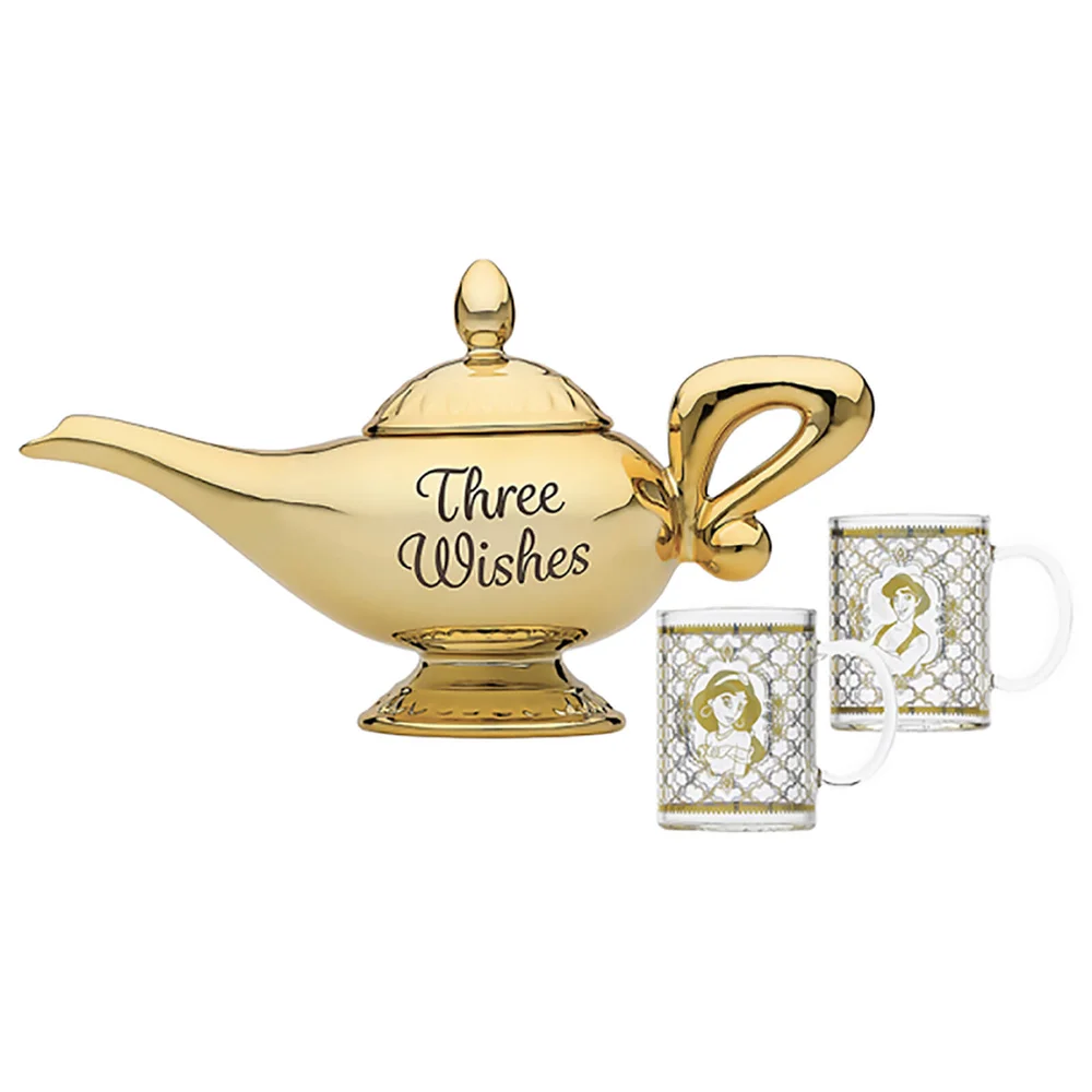 Disney Aladdin Lamp Tea Pot and Glasses Set Afbeelding 1