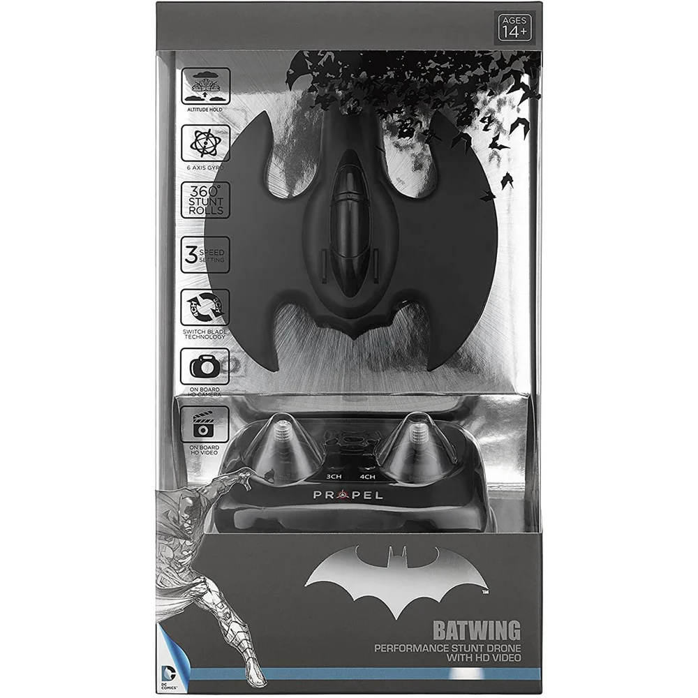 Propel DC Comics Batman Performance Stunt Drone with HD Video - Black Afbeelding 1