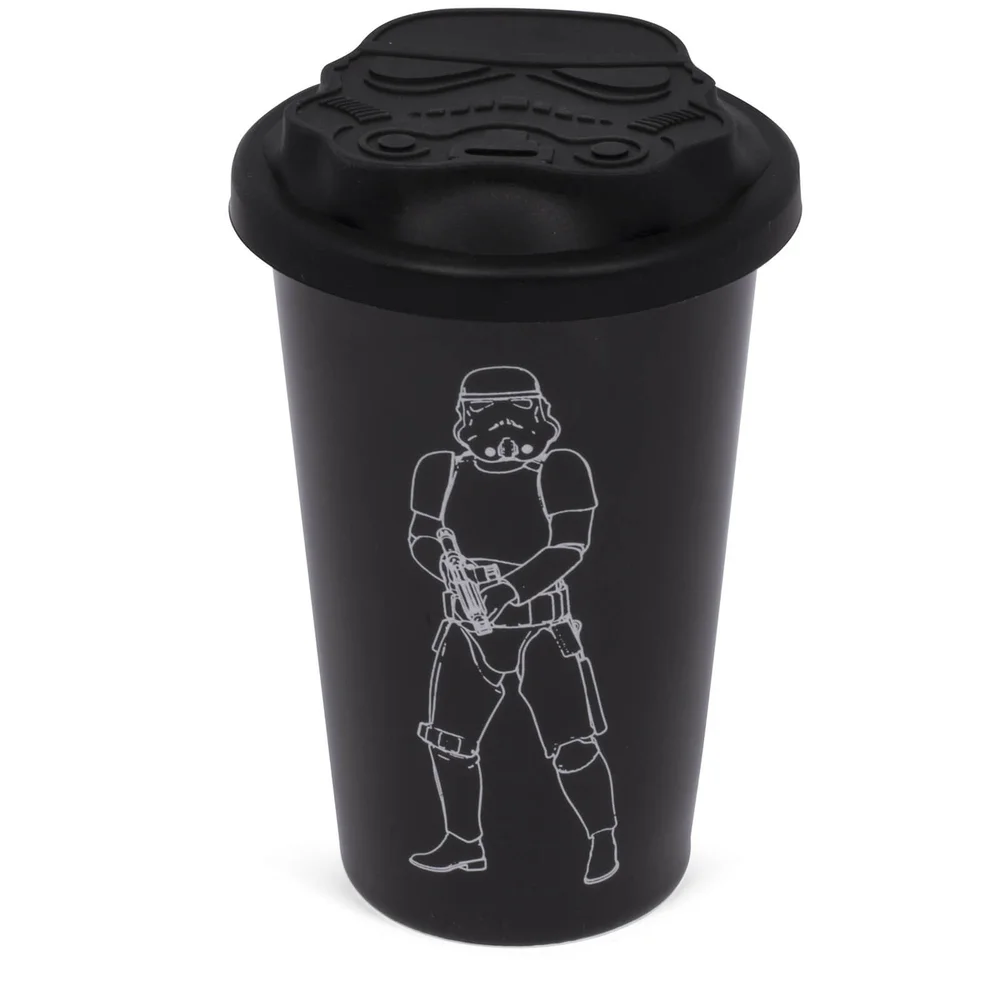 Originele stormtrooper keramische reisbeker - zwart Afbeelding 1