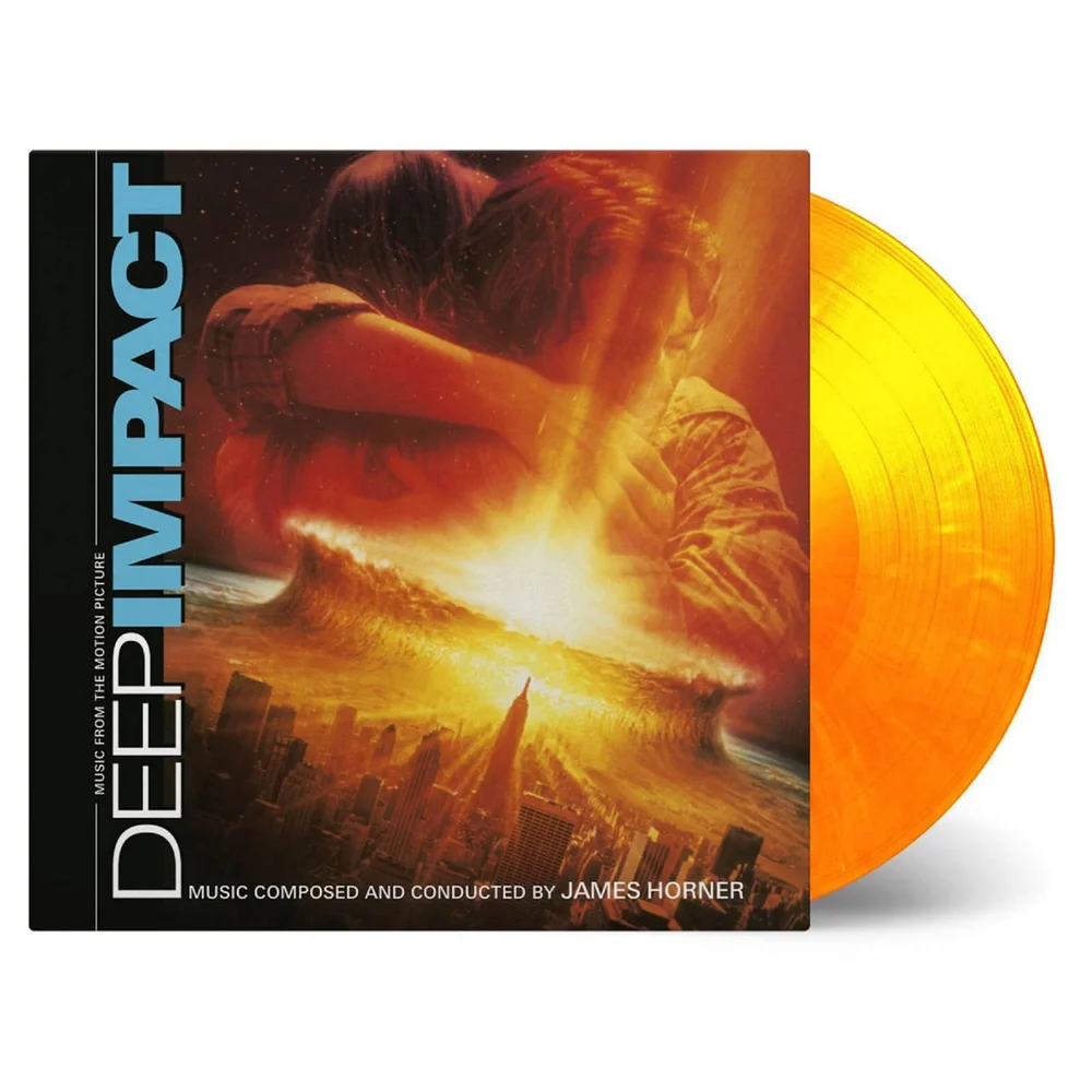 James Horner - Deep Impact (Soundtrack) 2lp (LIMITED ''FLAMING'' SOLID YELLOW & SOLID ORANGE MIXED, 750 stuks) Afbeelding 1