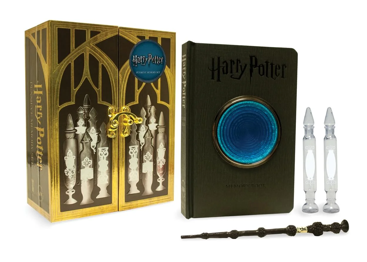 Harry Potter Pensieve (hersenpan) memory set luxe uitgave Afbeelding 1