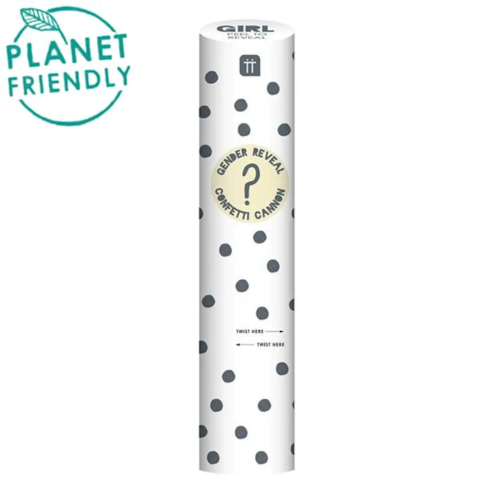 Party Time Gender Reveal Confetti Canon - Girl Afbeelding 1