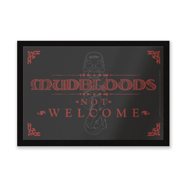 Harry Potter Mudbloods Not Welcome mat