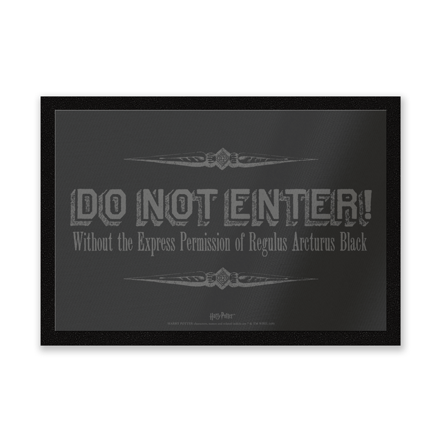 Harry Potter Regulus Black Do Not Enter mat
